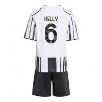Stroje piłkarskie Juventus Lloyd Kelly #6 Koszulka Podstawowej dla dzieci 2025-26 Krótki Rękaw (+ szorty)